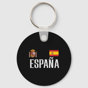 Chaveiro Bandeira da Espanha Espana Fã de Futebol de Homens