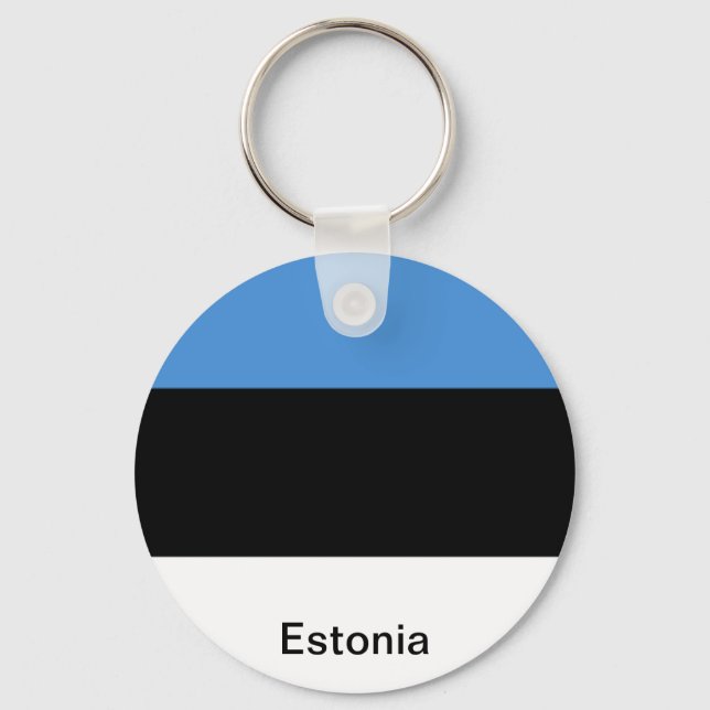 Chaveiro Bandeira da Estônia (Frente)