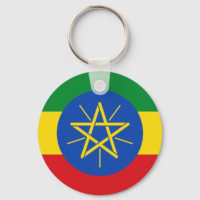 Chaveiro Bandeira da Etiópia (Frente)