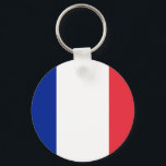 Chaveiro Bandeira da França<br><div class="desc">Bandeira da França - Tricolor de azul, branco e vermelho.</div>