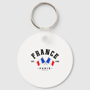 Chaveiro Bandeira da França Presente Francês Amigo França P