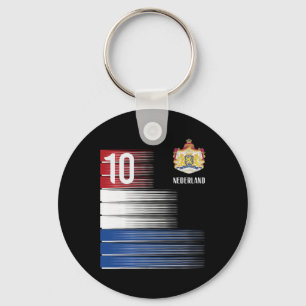 Chaveiro Bandeira da Holanda 10 Laranja Holandês Futebol Ho