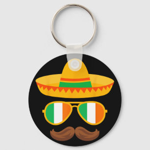 Chaveiro Bandeira da Irlanda Sungles Irlandês Cinco De Mayo