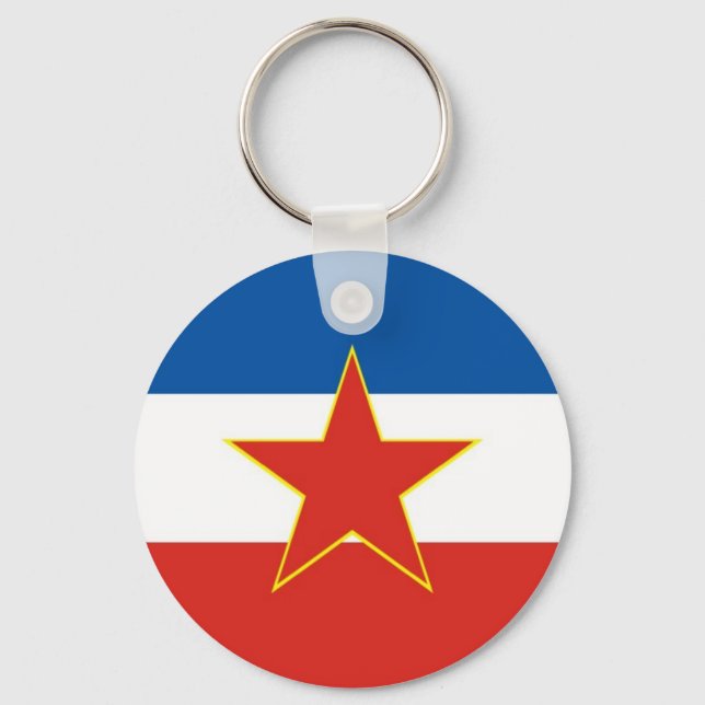 Chaveiro bandeira da jugoslávia (Frente)