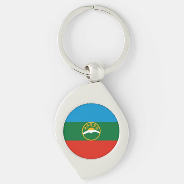 Chaveiro Bandeira da Karachay-Circássia (Frente)