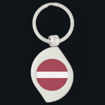 Chaveiro Bandeira da Letónia<br><div class="desc">Bandeira Patriótica da Letónia.</div>