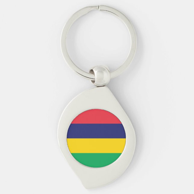 Chaveiro Bandeira da Maurícia (Frente)