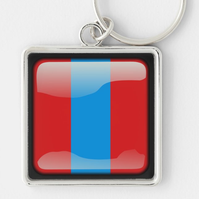 Chaveiro Bandeira da Mongólia (Frente)