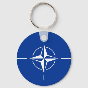 Chaveiro bandeira da nato do Atlântico Norte Organização do