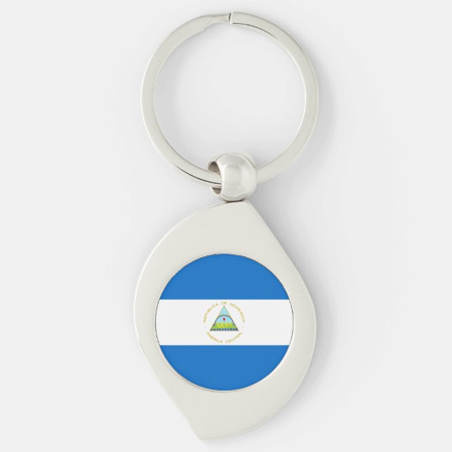 Chaveiro Bandeira da Nicarágua (Frente)