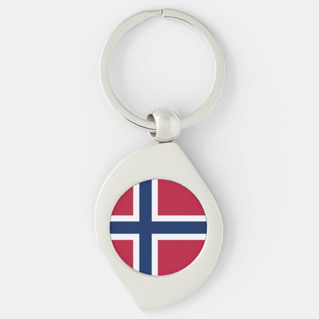 Chaveiro Bandeira da Noruega (Frente)