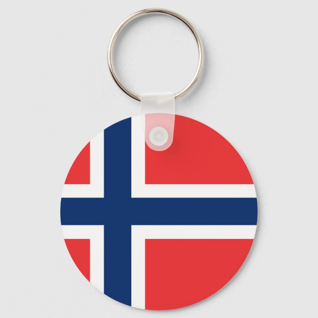 Chaveiro Bandeira da Noruega (Frente)