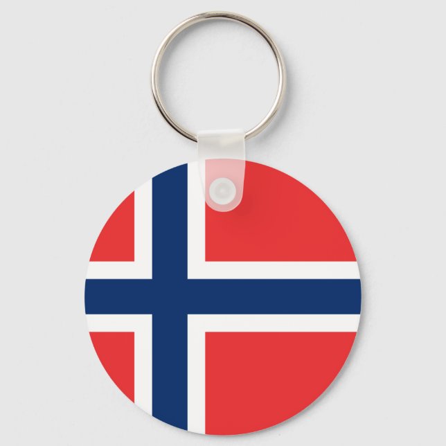 Chaveiro Bandeira da Noruega (Frente)