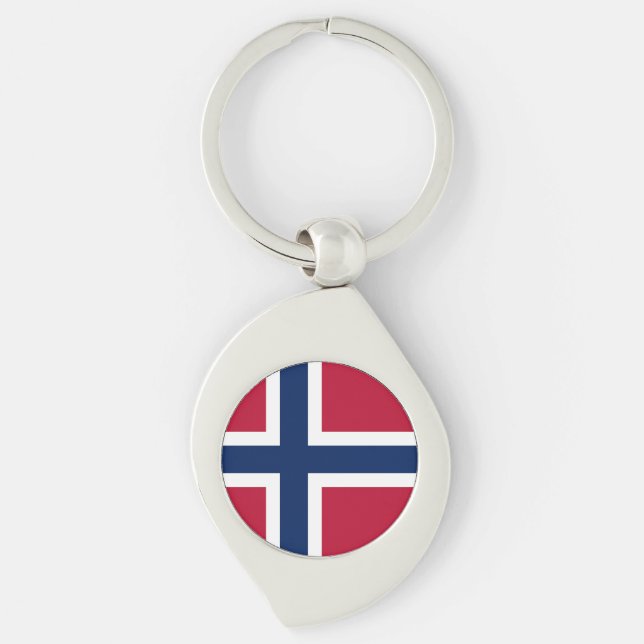 Chaveiro Bandeira da Noruega (Frente)