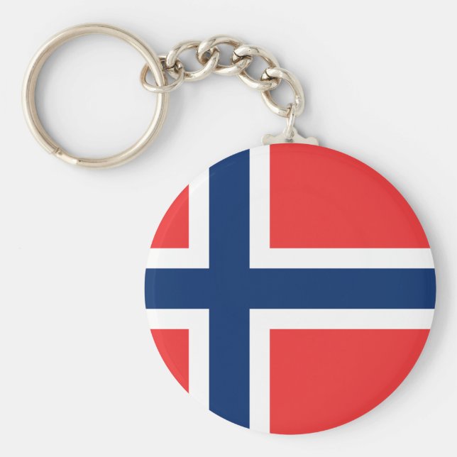 Chaveiro Bandeira da Noruega (Noruega) (Frente)