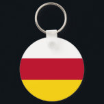 Chaveiro Bandeira da Ossétia do Norte<br><div class="desc">Bandeira Patriótica da Ossétia do Norte Alania.</div>
