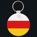 Chaveiro Bandeira da Ossétia do Sul<br><div class="desc">Bandeira patriótica da Ossétia do Sul</div>