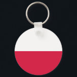 Chaveiro Bandeira da Polônia<br><div class="desc">Bandeira patriótica da Polônia.</div>