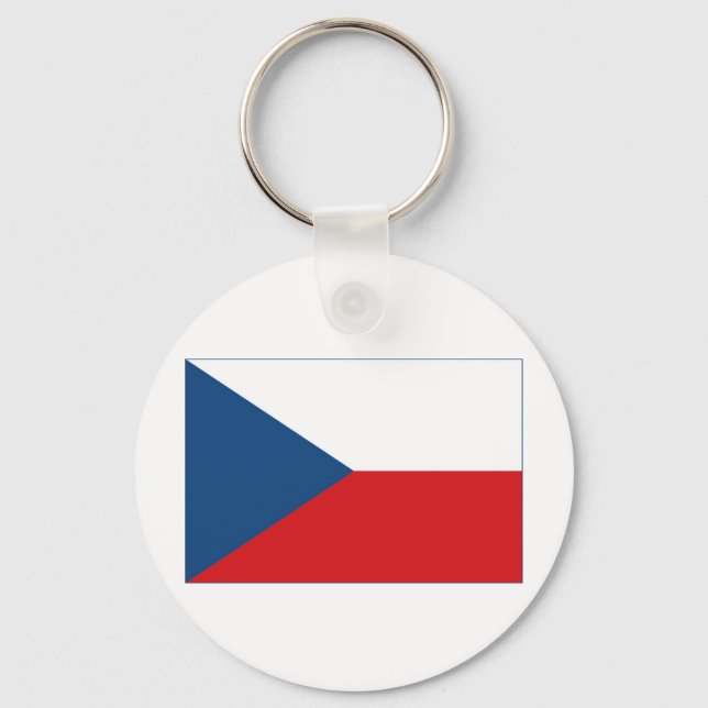 Chaveiro Bandeira da República Checa (Frente)