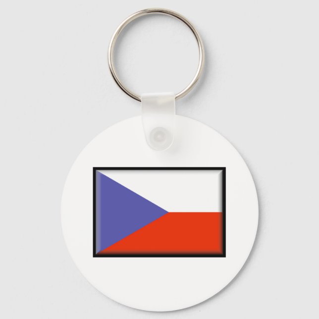 Chaveiro Bandeira da República Checa (Frente)
