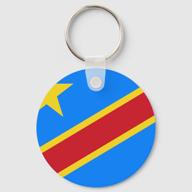 Chaveiro Bandeira da República Democrática do Congo (Frente)