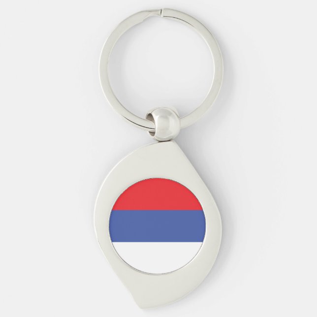Chaveiro Bandeira da República Sérvia (Frente)