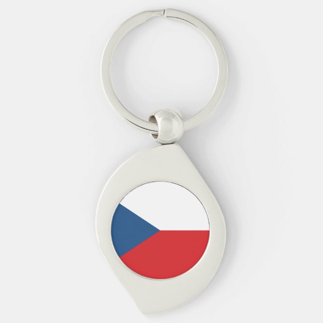 Chaveiro Bandeira da República Tcheca (Frente)