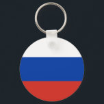 Chaveiro Bandeira da Rússia<br><div class="desc">Chaveiro da bandeira russa. Você pode adicionar seu próprio texto ou gráfico clicando em "personalizar ainda mais"</div>