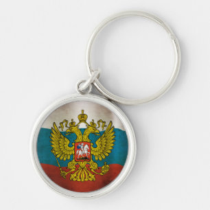 Chaveiro Bandeira da Rússia ondulando