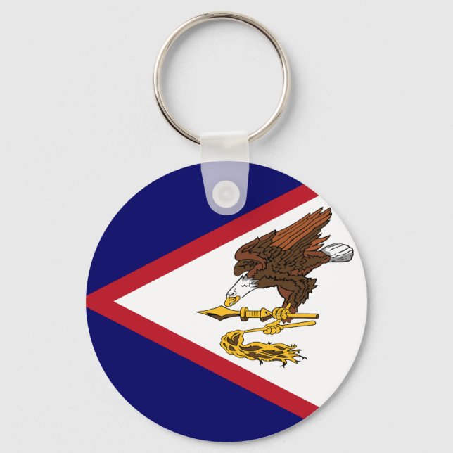 Chaveiro Bandeira da Samoa Americana (Frente)