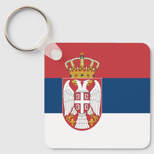 Chaveiro Bandeira da Sérvia (Frente)