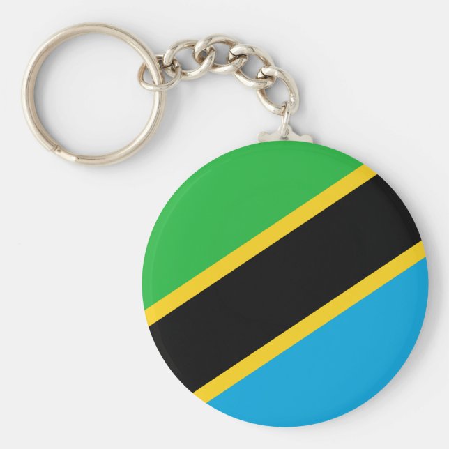 Chaveiro Bandeira da Tanzânia (Frente)