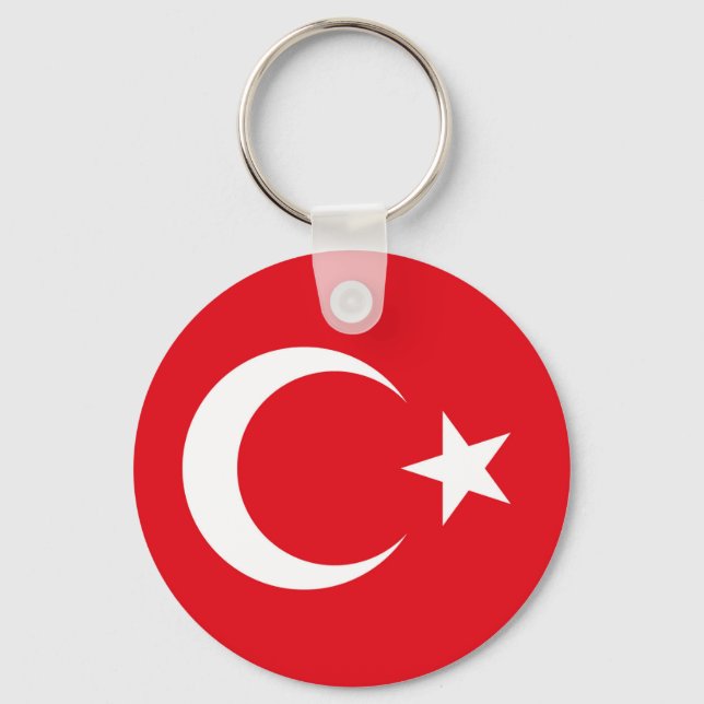 Chaveiro Bandeira da Turquia (Frente)