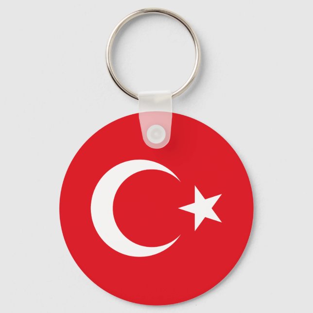 Chaveiro Bandeira da Turquia (Frente)