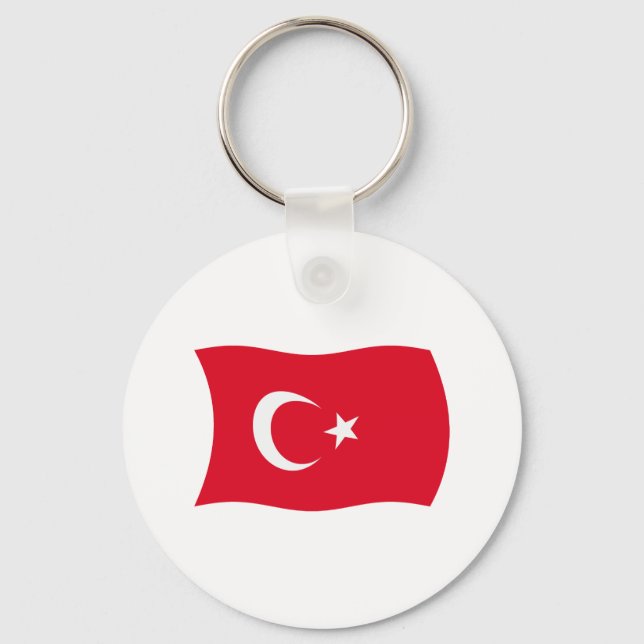 Chaveiro Bandeira da Turquia (Frente)