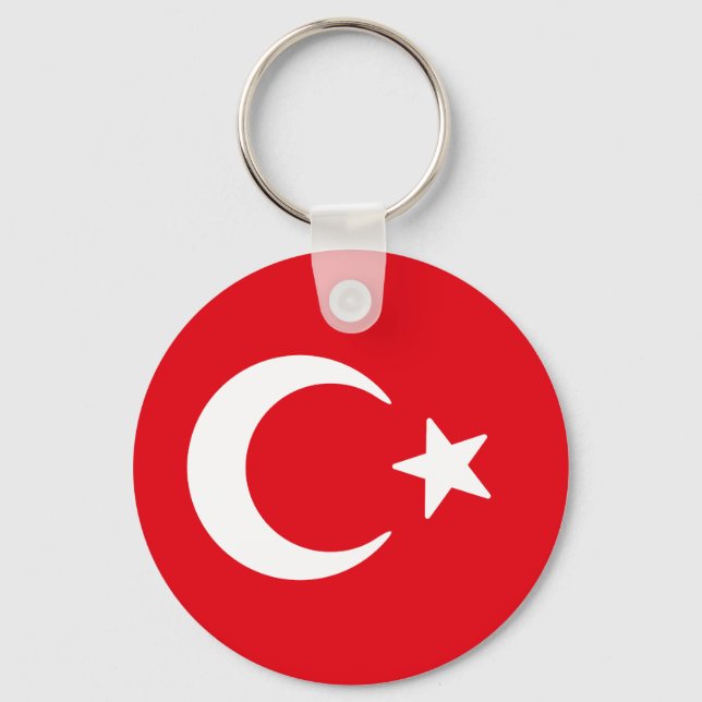Chaveiro Bandeira da Turquia (Frente)