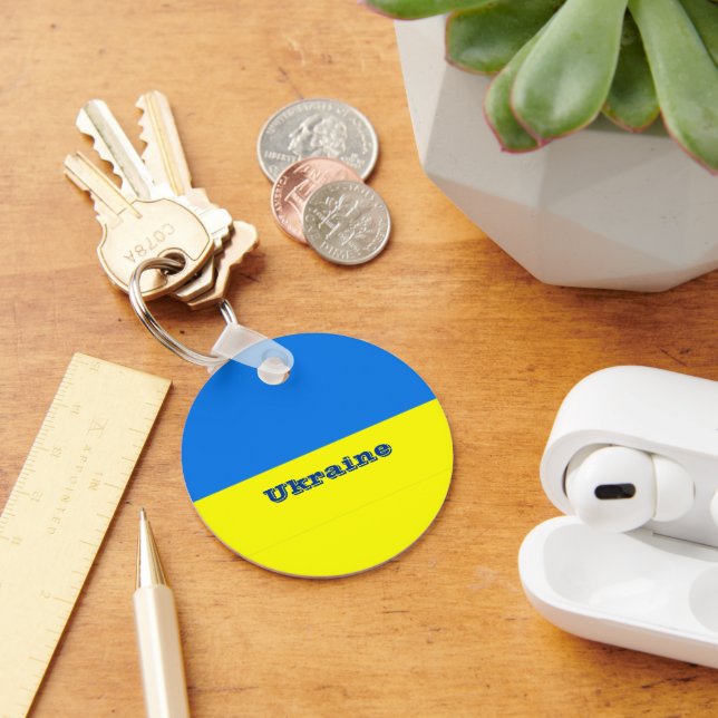 Chaveiro Bandeira da Ucrânia (Mesa)