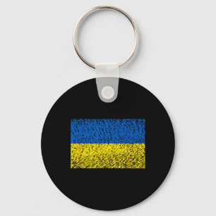 Chaveiro Bandeira da Ucrânia Angustiada Azul Amarelo Supp P