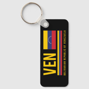 Chaveiro Bandeira da Venezuela e Design de código ISO Alpha