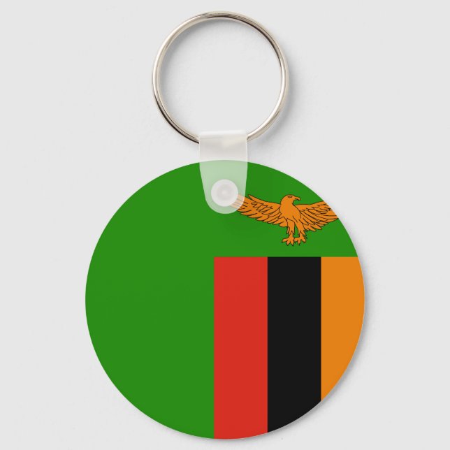 Chaveiro Bandeira da Zâmbia (Frente)