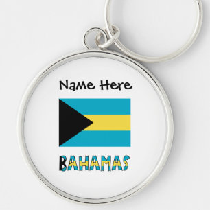 Chaveiro Bandeira das Bahamas Bahamiana
