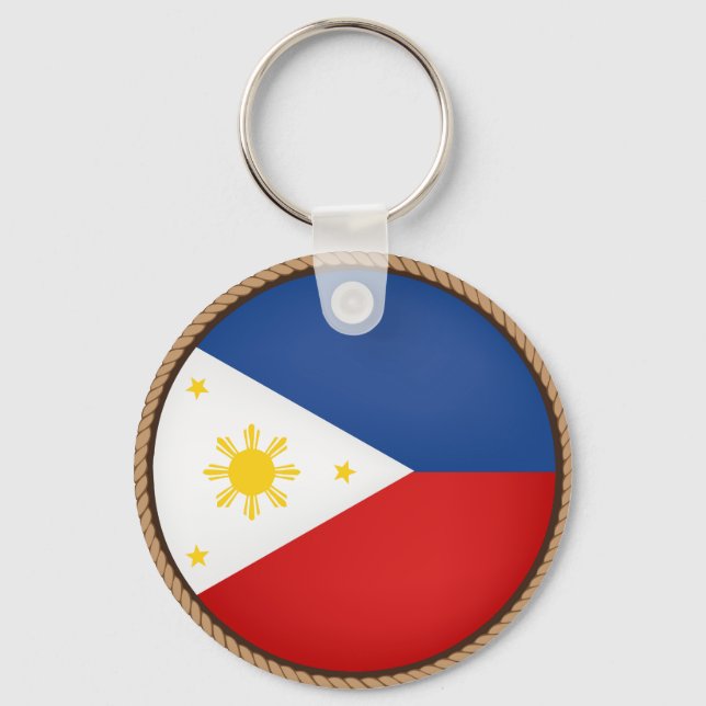 Chaveiro Bandeira das Filipinas legal (Frente)