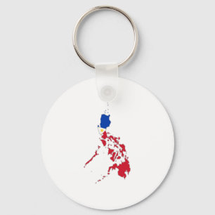 Chaveiro bandeira das Filipinas no mapa