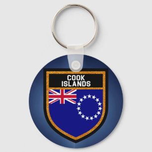 Chaveiro Bandeira das Ilhas Cook