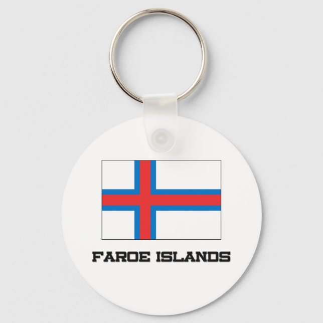 Chaveiro Bandeira das Ilhas Faroé (Frente)
