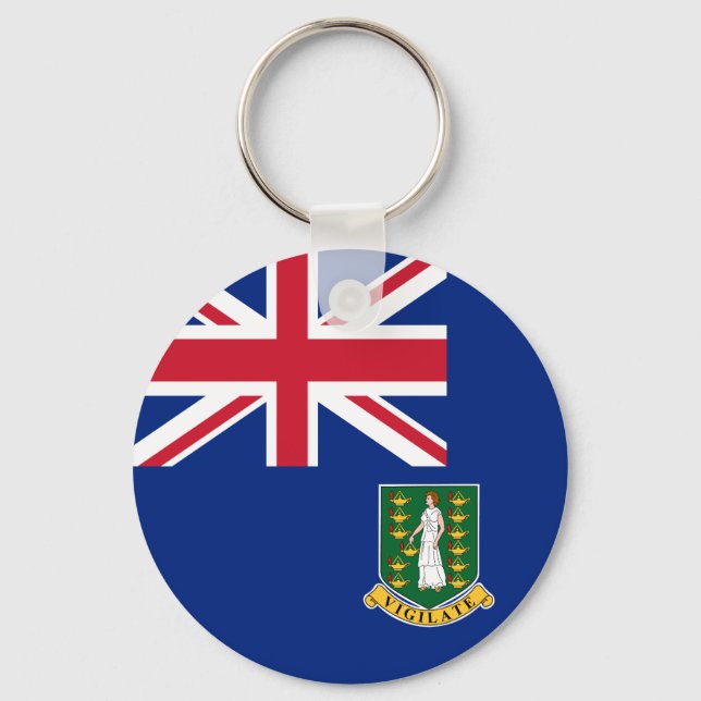 Chaveiro Bandeira das Ilhas Virgens Britânicas (Frente)