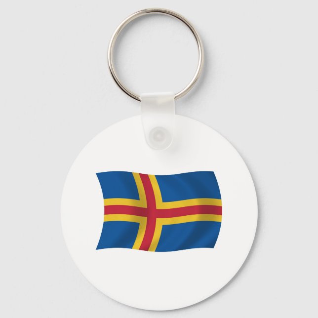 Chaveiro Bandeira de Aland (Frente)