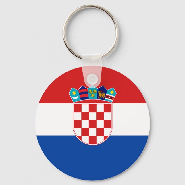 Chaveiro Bandeira de alta qualidade da Croácia (Frente)