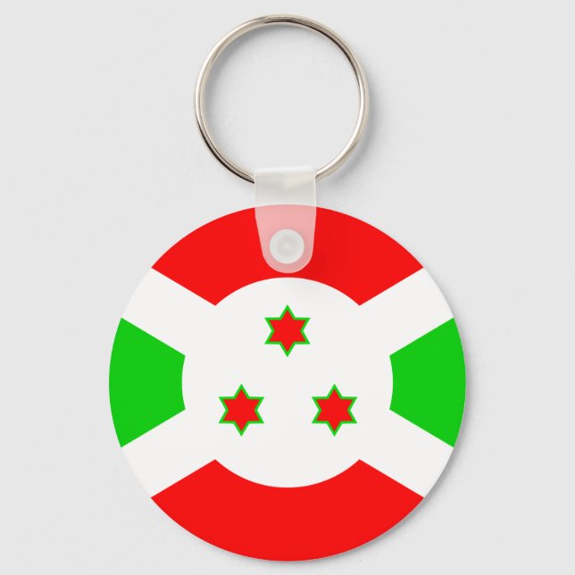 Chaveiro Bandeira de alta qualidade do Burundi (Frente)