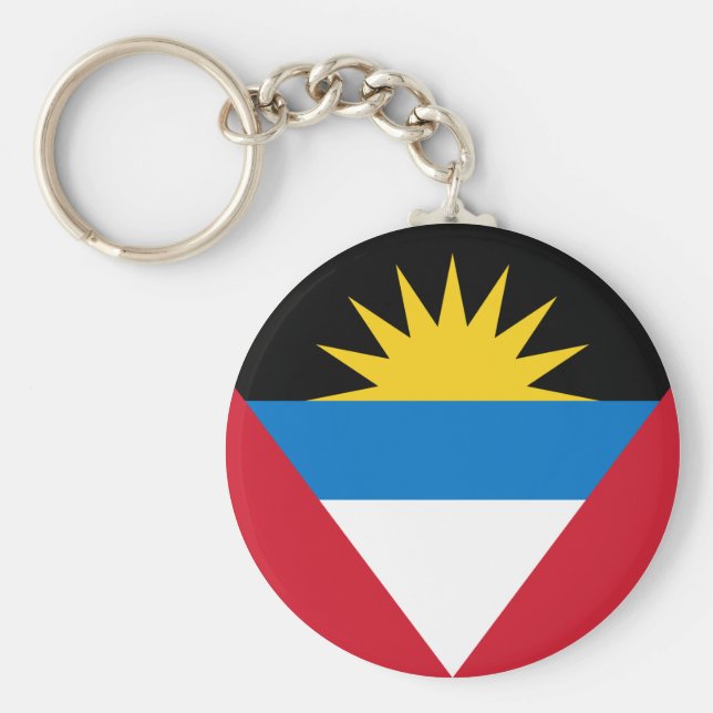 Chaveiro Bandeira de Antígua e Barbuda (Frente)